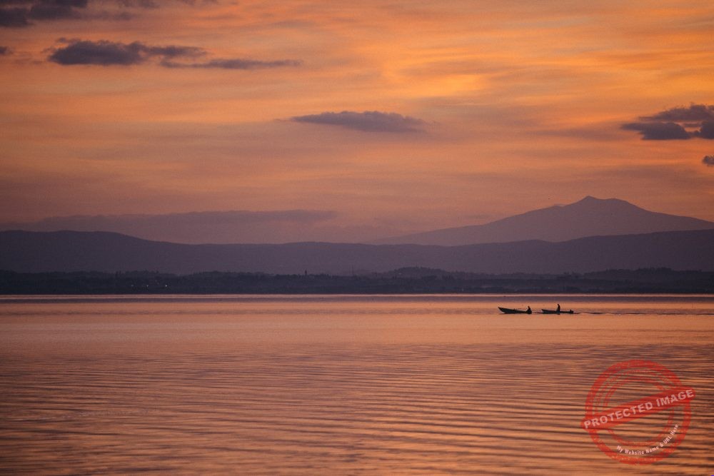 sunset fishing